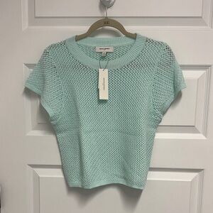 Banana Republic Light Green Knit Crop Top